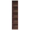 vidaXL Bücherregal Braun Eichen-Optik 40x30x189 cm Holzwerkstoff