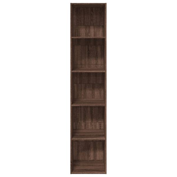 vidaXL Bücherregal Braun Eichen-Optik 40x30x189 cm Holzwerkstoff