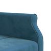 vidaXL Schlafsofa in L-Form Blau 271x140x70 cm Samt