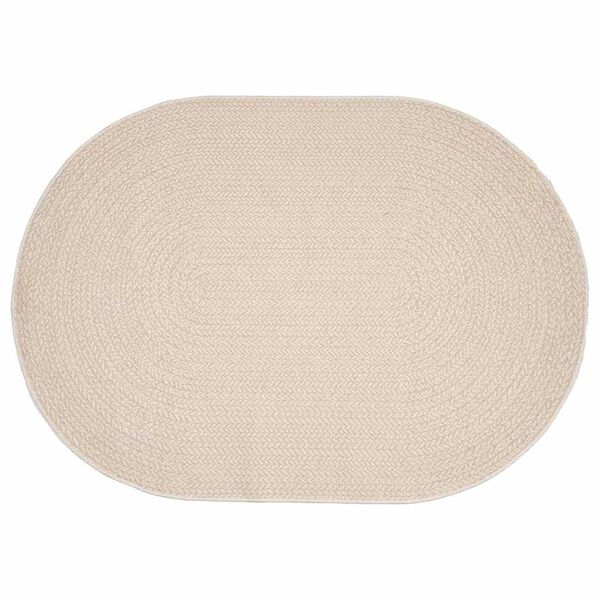 vidaXL Teppich ZIZUR Creme 170 x 120 cm Polypropylen