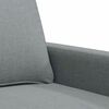 vidaXL 2-Sitzer-Sofa Hellgrau 140 cm Stoff