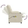 vidaXL Massagesessel mit Aufstehhilfe Creme Kunstleder