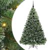 vidaXL K&uuml;nstlicher Weihnachtsbaum mit 300 LEDs Gr&uuml;n 180 cm PE und PVC