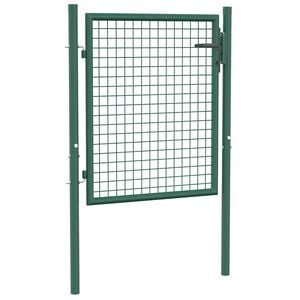 vidaXL Zauntor Stahl 100x75 cm Gr&uuml;n