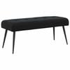 vidaXL Bank mit Knopfheftung Schwarz 110 x 40 x 46 cm Samt