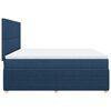 vidaXL Boxspringbett mit Matratze Blau 180x200 cm Stoff