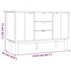 vidaXL Sideboard OTTA 113,5x43x73 cm Massivholz Kiefer