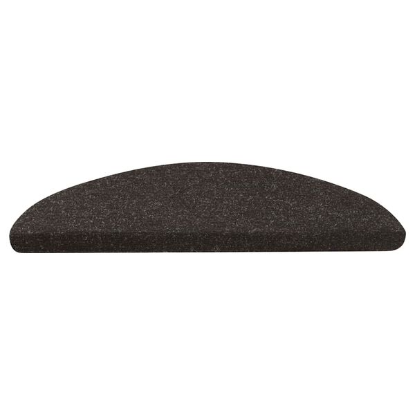 vidaXL Stufenmatten Selbstklebend 10 Stk. Schwarz 56x17x3 cm