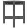 vidaXL Couchtisch Grau Ø 42,5x45 cm Massivholz Kiefer