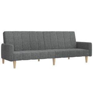 vidaXL Schlafsofa 2-Sitzer Hellgrau Stoff