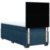 vidaXL Boxspringbett mit Matratze Blau 90x190 cm Samt