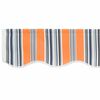 vidaXL Markisenersatzstoff Blau und Orange 2,5 x 2 m Polyester