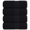 vidaXL Wascht&uuml;cher FROGN 4 Stk. Schwarz 30x30 cm 360 g/m&sup2;