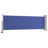 vidaXL Ausziehbare Seitenmarkise 80&times;300 cm Blau