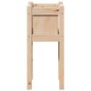 vidaXL Garten-Pflanzgef&auml;&szlig; Natur 31 x 31 x 70 cm Massives Kiefernholz