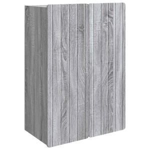 vidaXL Wandschrank Grau Sonoma 66 x 34,5 x 92 cm Holzwerkstoff