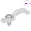 vidaXL LED Streifen Clips 23,8 mm 12 stk. Transparent