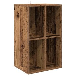 vidaXL Schallplattenschrank Altholz 44,5 x 36,5 x 74,5 cm
