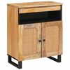 vidaXL Sideboard mit Speicher Braun 60 x 33 x 75 cm Massivholz Mango