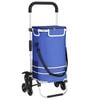 vidaXL Einkaufswagen Blau 47 x 39 x 100,5 cm Oxford-stoff