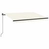 vidaXL Markise Manuell Einziehbar 350x250 cm Creme