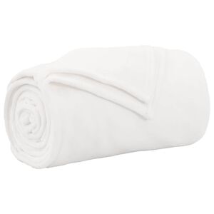 vidaXL Wohndecke Wei&szlig; 130 x 150 cm 0.51 kg Fleece