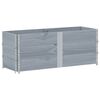 vidaXL Paletten-Aufsatzrahmen 3 Stk. Grau 150x50 cm Massivholz Kiefer