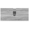 vidaXL Badezimmerm&ouml;bel-Set 4 pcs Graues Sonoma Sperrholz und Metall