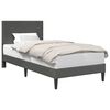 vidaXL Bettrahmen mit Kopfteil Dunkelgrau 80 x 200 cm Cordstoff