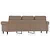 vidaXL 3-Sitzer-Sofa Cappuccino-Braun 180 cm Kunstleder