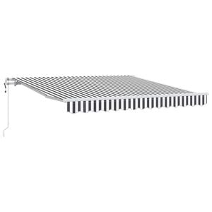 vidaXL Markise Automatisch Anthrazit & Wei&szlig; 300x250 cm