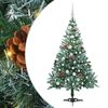 vidaXL K&uuml;nstlicher Weihnachtsbaum Gr&uuml;n 150 cm PVC und Stahl