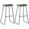 vidaXL Barhocker 2 Stk. Schwarz Kunstleder