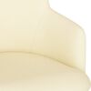 vidaXL Esszimmerstuhl Creme Stoff