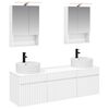 vidaXL Badezimmerschrank-Set 5 pcs Wei&szlig; 50 x 14,5 x 70 cm