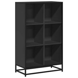 vidaXL B&uuml;cherregal Schwarz 65,5x33x107,5 cm Holzwerkstoff