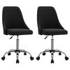 vidaXL Esszimmerst&uuml;hle 2 Stk. Schwarz Stoff
