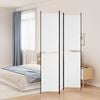 vidaXL 3-tlg. Paravent Wei&szlig; 150x220 cm Stoff