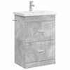 vidaXL Badezimmerm&ouml;bel-Set Betongrau 61 x 40 x 84,5 cm Holzwerkstoff