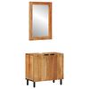 vidaXL Badezimmerschrank-Set 2 stk. Natur 62 x 33 x 58 cm