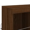 vidaXL Sideboard mit LED-Leuchten Braun Eichen-Optik 202x37x100 cm