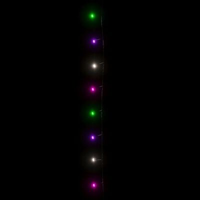 vidaXL LED-Lichterkette mit 300 LEDs Pastell Mehrfarbig 30 m PVC
