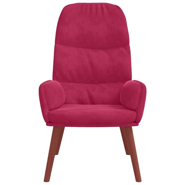 vidaXL Relaxsessel Weinrot Samt