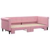 vidaXL Tagesbett Ausziehbar Rosa 80x200 cm Samt