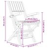 vidaXL Gartenstühle 2 Stk. Klappbar 55x61x90 cm Massivholz Teak