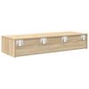 vidaXL Wandregal mit Schubladen Sonoma-Eiche 100x36x19cm Holzwerkstoff