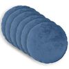 vidaXL Kissenbezug 6 pcs HEERLEN Himmelblau &Oslash; 30 cm Flanell