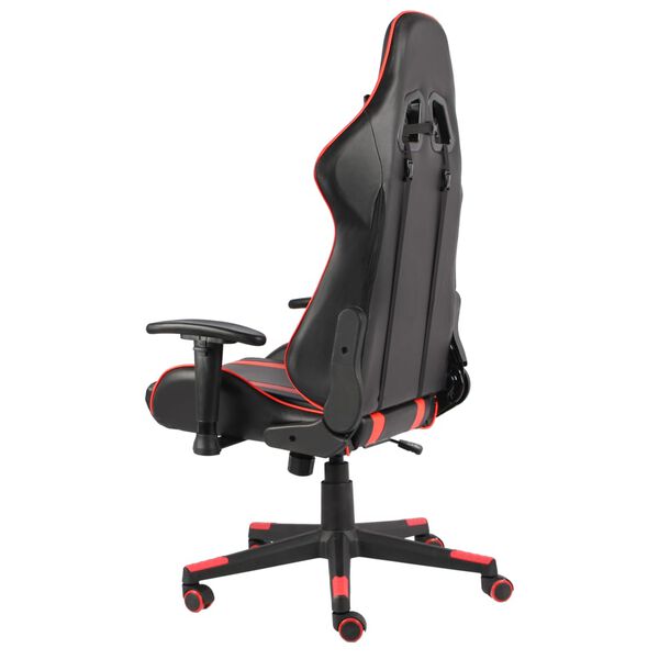 vidaXL Gaming-Stuhl Drehbar Rot PVC