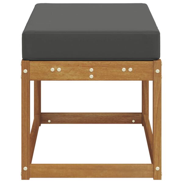 vidaXL Outdoor Hocker Bank Natur 79 x 43 x 37 cm Massivholz Akazie