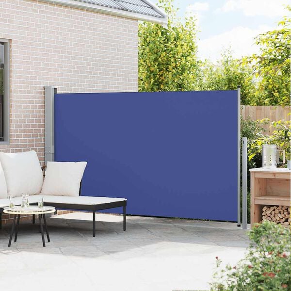 vidaXL Ausziehbare Seitenmarkise 170&times;300 cm Blau